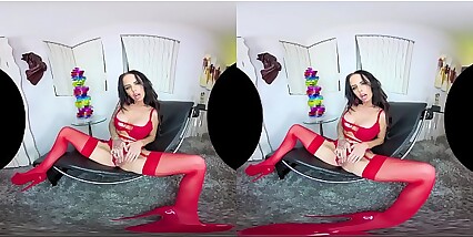 VRHUSH Busty Brandy Aniston fucks in VR!